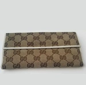 Gucci Campus Monogram Wallet Authentic